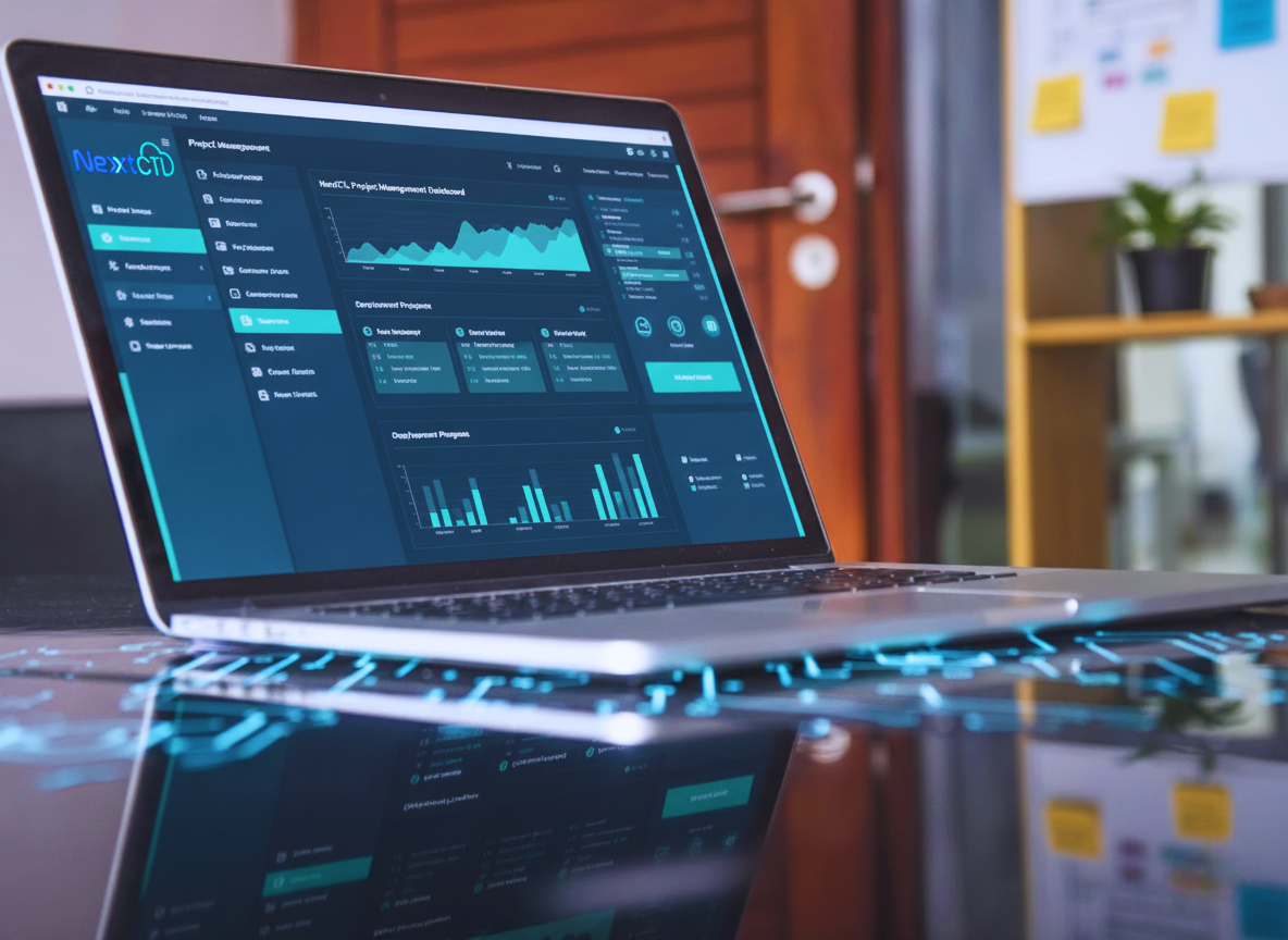 NextCTL web development dashboard showing project management and deployment tools